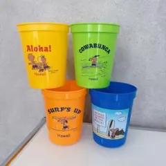 ハワイ限定 スヌーピー プラスチックカップ 4個セット コップ PEANUTSのサムネイル