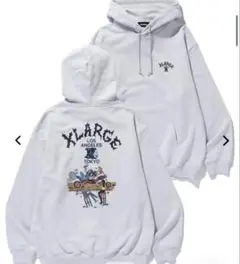 XLARGE HANG OUT HOODED SWEATSHIRT グレー　L