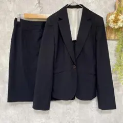 P.S.FA セットアップ スーツ ストライプ タイトスカート 濃紺 サイズ違い