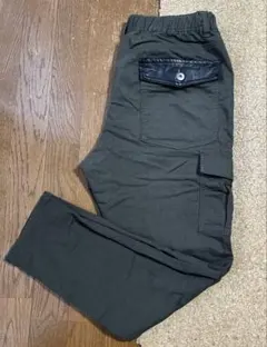 メンズカーゴパンツ　 Lサイズ　グリーン色