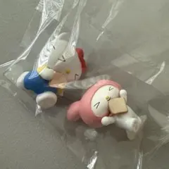 ハローキティ フィギュア 2体セット　遅刻ダッシュ　マイメロ