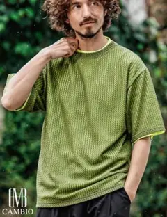 再値下げ！OLV/L 新品 CAMBIOラッセルレイヤードShort Tシャツのサムネイル
