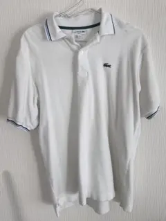LACOSTE ラコステ ポロシャツ ホワイト LOOSE FIT