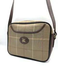 良品✨ バーバリー ショルダーバッグ キャンバス ベージュ 0LF