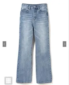 GRL ワイドセミフレアデニムパンツ