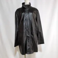 WIND ARMOR NICHIWA レザーコート ブラック スタンドカラー