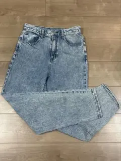 GU ケミカルウォッシュ ワイドデニムパンツ Mのサムネイル
