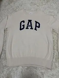 GAP ロゴ入りニットセーター XS クリームのサムネイル