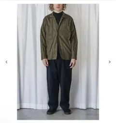 COMOLI ODオープンカラーシャツ