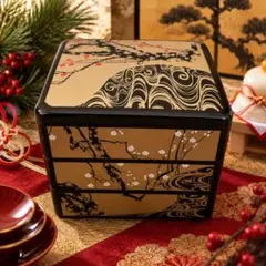 三段重 お重 おせち 正月 黒 鶴 松 金彩 2セット バラ売り可 - メルカリ