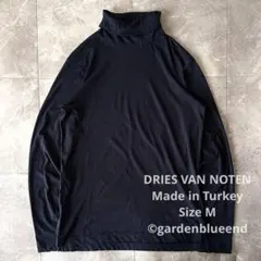 DRIES VAN NOTEN タートルネック ロング カットソー ネイビー M 2026年最新】DRIES VAN NOTEN メンズ 七分・長袖カットソーの人気