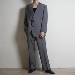 LANVIN シングルセットアップスーツ ストライプ グレー/FW227