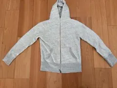 BAYFLOWグレー ジップ フード付きパーカー