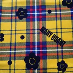 セール中★MARY QUANT★チェック柄　綿生地　イエロー系