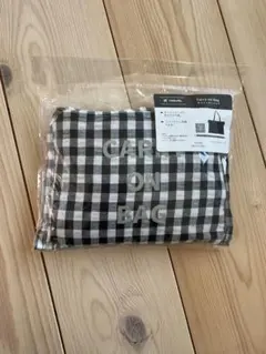 キャリーオンバッグ 折りたたみ トラベルバッグ ギンガムチェック ブラック 新品