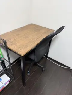 木目調パソコンデスク 80cm×50cm
