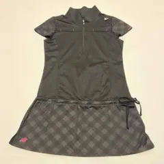 New Balance テニスウェア　Lサイズ　チェック柄　半袖