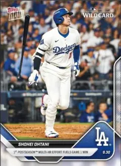 ☀️大谷翔平 ポストシーズン マルチ本塁打2025 topps NOWドジャース