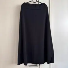 フレアロングスカート ゴムウエスト