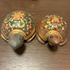 亀の置物 2個セットのサムネイル