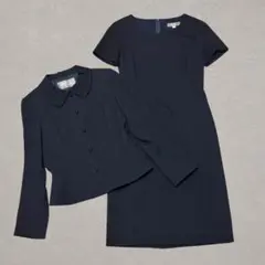 【専用】ユキトリイ ♡ ジャケット ワンピース 濃紺 ネイビー　お受験スーツ 専用】ユキトリイ ♡ ジャケット ワンピース 濃紺 ネイビー お受験
