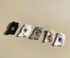 クマ靴下5足セット19〜20cm韓国こども服可愛いベーシック
