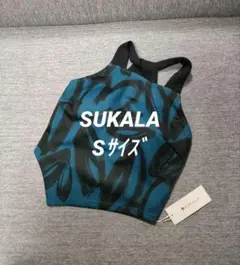 ⑦【新品未使用】SUKALAスカーラLAVA ハートプリントブラトップS ブルー