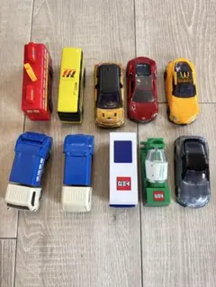 【マクドトミカ 10台セット】乗用車・バス・働く車 まとめ売り