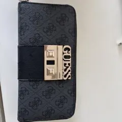 GUESS 長財布 モノグラム ブラックのサムネイル