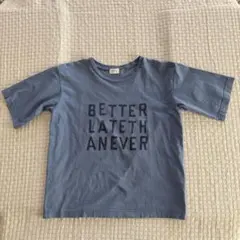NATURAL LAUNDRY　半袖Ｔシャツ　くすみブルー コットン　Mサイズのサムネイル