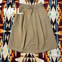 MHL. ベージュ フレアスカート サイズI