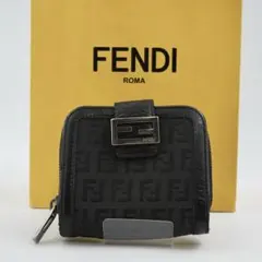 【極美品】FENDI ズッカ　ズッキーノ　 FFロゴ　モノグラム　ブラック