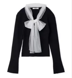 SNIDEL ニュアンスリボンニットプルオーバー