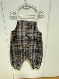 サロペット　パンツ　チェック