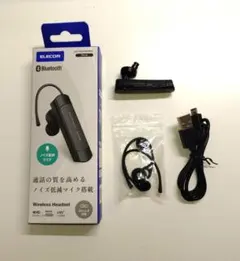 エレコム ワイヤレス ヘッドセット イヤホン 片耳 LBT-HS21MPBK2