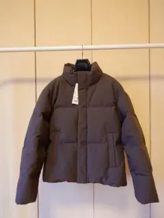 ユニクロ　シームレスダウンジャケット　Lサイズ ダークブラウン