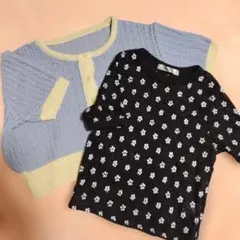 半袖ニット 2点セット