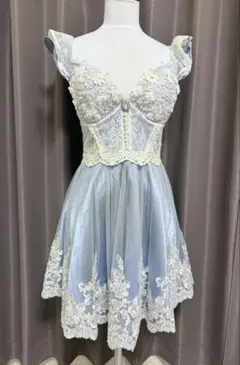 ROBE de FLEURS花柄刺繍 パール装飾 セットアップ ナイトドレス S