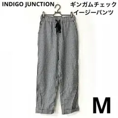 INDIGO JUNCTION ギンガムチェック　イージーパンツ