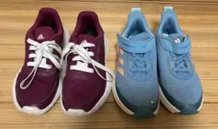 adidasスニーカー2足セット　20cm 21cm