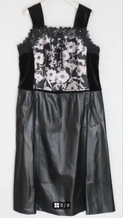 新品　未使用　 フラワープリント ノースリーブワンピース