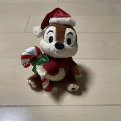 ディズニー チップ クリスマス限定 マスコットキーホルダー