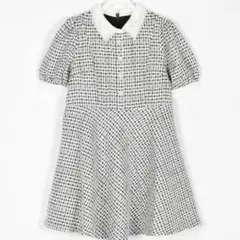 evelyn ツイードフレアワンピース