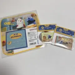 一番くじパペットスンスン　 F賞タオル・H賞ステッカー2種セット