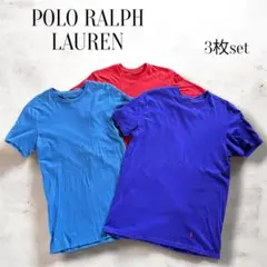 【3枚セット】ポロ ラルフローレン クルーネック Tシャツ まとめ売り M/S