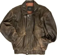 80s OLD UNIQLO A-2 leather flight jacket - メルカリ