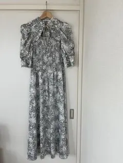 SNIDEL フラワープリント マキシドレス