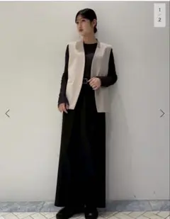 新品未使用　plage　プラージュ　ハミルトン　ミニマルベスト　ジレ 新品未使用☆Plage☆ハミルトン ミニマル ベスト グレー - メルカリ