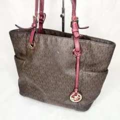 マイケルコース トートバッグ MKシグネチャー ロゴ レザー