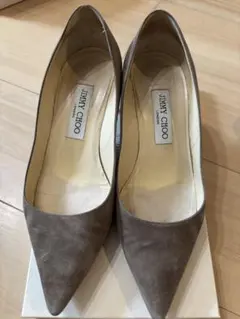 JIMMY CHOO スエード パンプス グレーのサムネイル